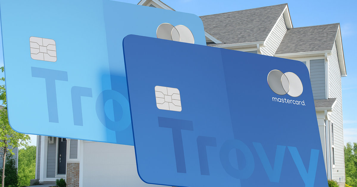 Trovy Home Equity Credit Card Image with Home in Background